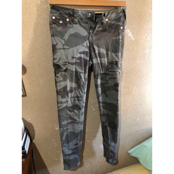 true religion camouflage pants